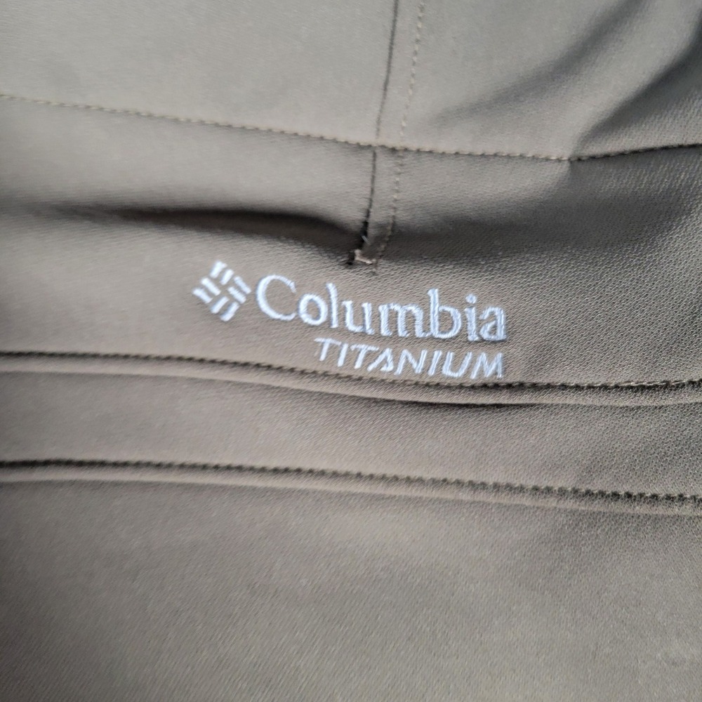 Columbia Titanium Softshell Pants Men 32x30 Brown OmniShield Fleece Lined Hiking - Picture 14 of 16